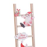 Julepynt Multifarvet Tr Trappe Julemanden 12 x 1,8 x 42 cm #9