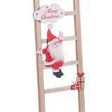 Julepynt Multifarvet Tr Trappe Julemanden 12 x 1,8 x 42 cm #13