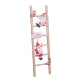 Julepynt Multifarvet Tr Trappe Julemanden 12 x 1,8 x 42 cm #1