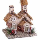 Julepynt Multifarvet Natur Polyfoam Hus 20 x 16 x 28,5 cm #5