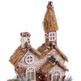 Julepynt Multifarvet Natur Polyfoam Hus 20 x 16 x 28,5 cm #9