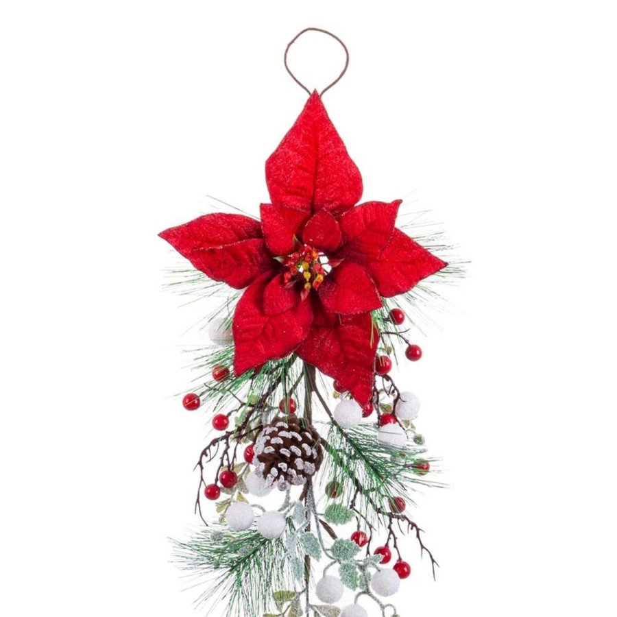 Drophng Jul Rd Multifarvet Plastik Materiale Ananas 60 cm #9