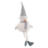 Julepynt Hvid Gr Tr Foam Materiale Sne dukke 11 x 10 x 45 cm #1
