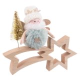 Julepynt Multifarvet Natur Tr Materiale 18 x 6 x 16 cm #1