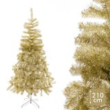 Juletr Guld Gylden Metal Plastik 110 x 110 x 210 cm #5