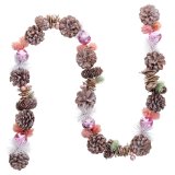 Juleguirlande Hvid Pink Plastik Foam Ananas 150 cm #1