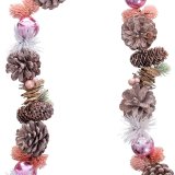 Juleguirlande Hvid Pink Plastik Foam Ananas 150 cm #17