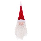 Julepynt Multifarvet Fjer Materiale Julemanden 55 x 20 cm #1