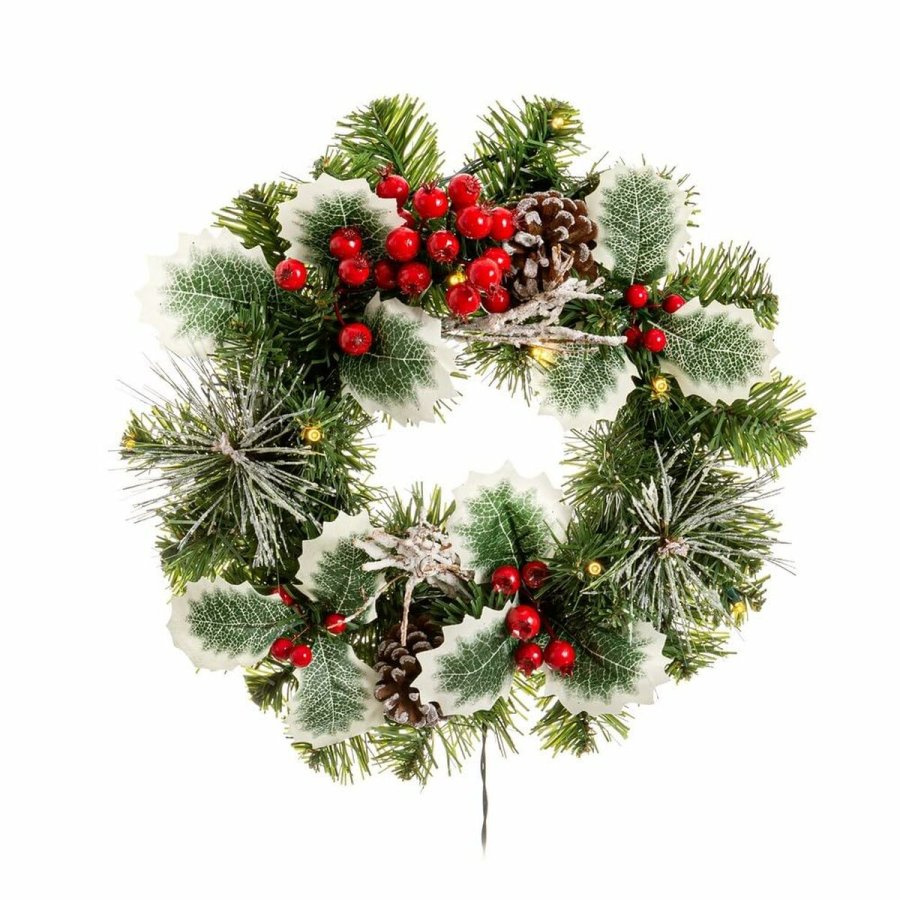 Adventskrans PVC Multifarvet 30 x 30 x 10 cm #9