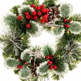 Adventskrans PVC Multifarvet 30 x 30 x 10 cm #13