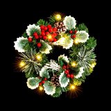 Adventskrans PVC Multifarvet 30 x 30 x 10 cm #5