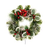 Adventskrans PVC Multifarvet 30 x 30 x 10 cm #1