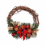 Adventskrans Spanskrr Rd Multifarvet PVC 20 x 20 x 10 cm #5