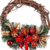 Adventskrans Spanskrr Rd Multifarvet PVC 20 x 20 x 10 cm #9