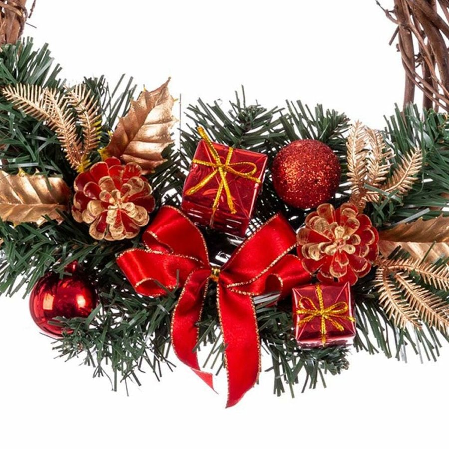 Adventskrans Spanskrr Rd Multifarvet PVC 20 x 20 x 10 cm #13