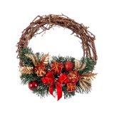Adventskrans Spanskrr Rd Multifarvet PVC 20 x 20 x 10 cm #1