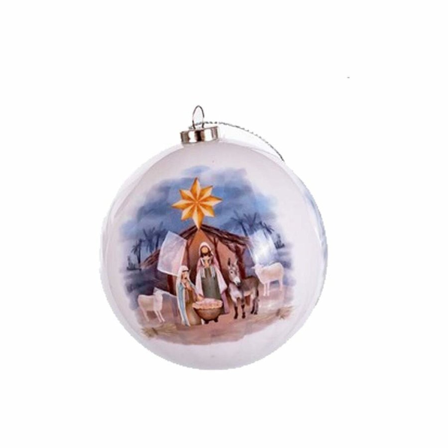 Julekugler Multifarvet Papir Polyfoam Krybbespil/Bethlehem 7,5 x 7,5 x 7,5 cm (14 enheder) #5