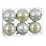 Julekugler Grn Plastik  8 cm 23,5 X 16 X 8 CM (6 enheder) #1