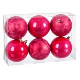 Julekugler Jordbr Plastik 8 x 8 x 8 cm (6 enheder) #1