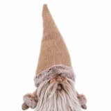 Julepynt Beige Polyesterharpisk Materiale Julemanden 40 x 11 x 38 cm #5