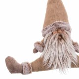 Julepynt Beige Polyesterharpisk Materiale Julemanden 40 x 11 x 38 cm #9