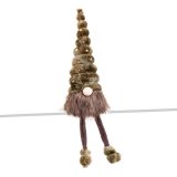 Julepynt Brun Grn Sand Materiale 15 x 15 x 56 cm #1