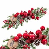 Julepynt Rd Multifarvet Plastik Ananas 50 cm #17