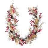 Juleguirlande Multifarvet Gylden Plastik Ananas 180 cm #5