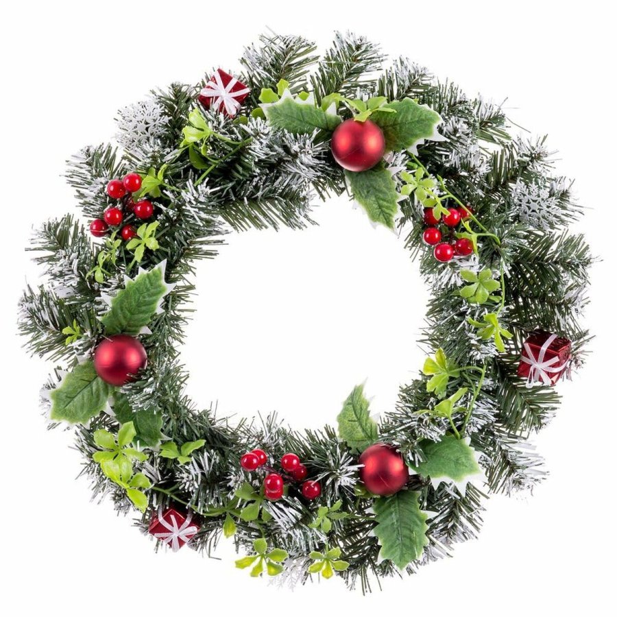 Adventskrans Rd Multifarvet Plastik 40 cm #5