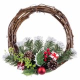 Adventskrans Rd Multifarvet Spanskrr Plastik Ananas 30 cm #5