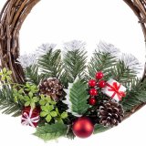 Adventskrans Rd Multifarvet Spanskrr Plastik Ananas 30 cm #13