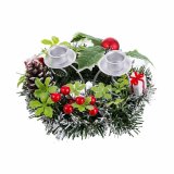 Julelys Holder Rd Multifarvet Metal Plastik Ananas 15 cm #5
