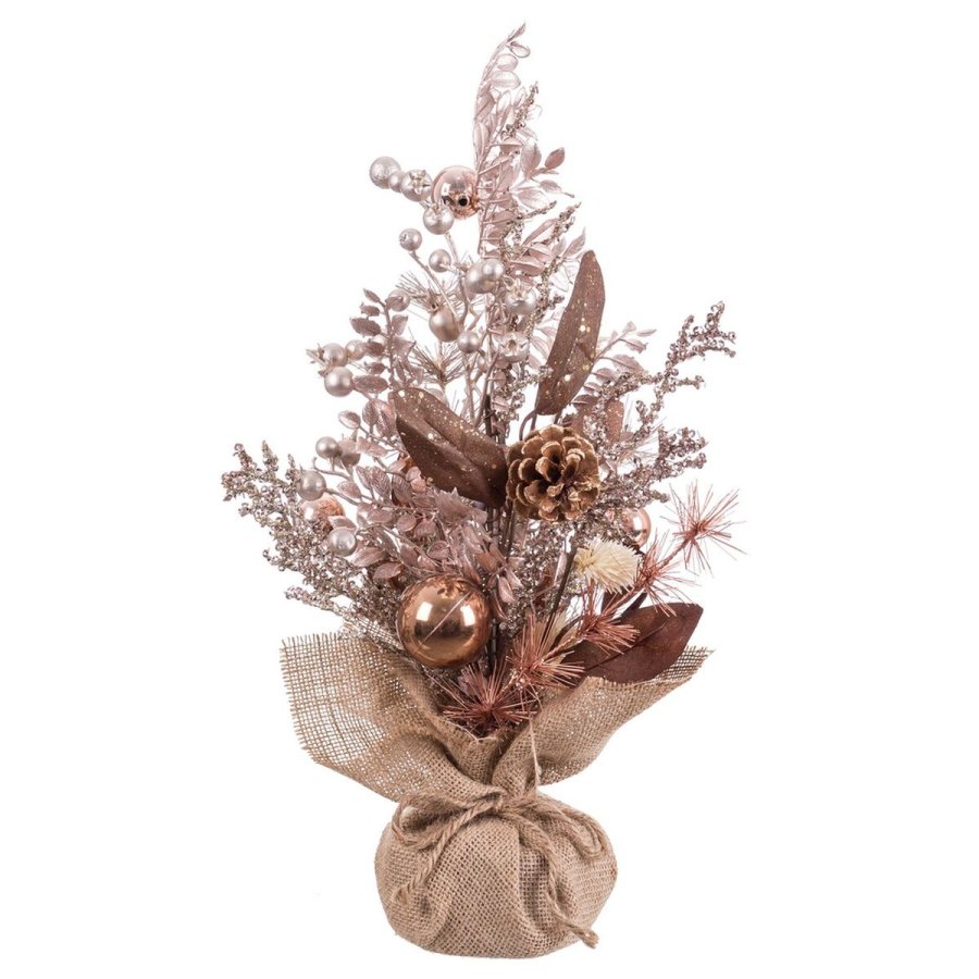 Juletr Kobber Plastik Ananas 50 cm #1
