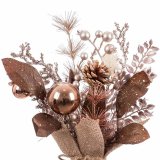 Julepynt Kobber Plastik Ananas Urtepotte 15 x 15 x 30 cm #5
