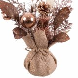Julepynt Kobber Plastik Ananas Urtepotte 15 x 15 x 30 cm #9