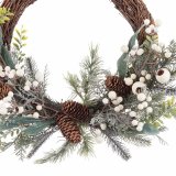 Adventskrans Multifarvet Natur Spanskrr Plastik 50 cm #2