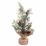 Julepynt Multifarvet Natur Plastik Ananas 50 cm #5