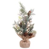 Julepynt Multifarvet Natur Plastik Ananas 50 cm #1