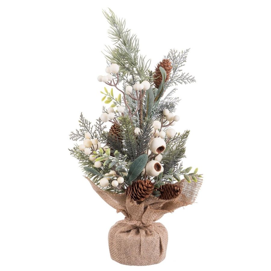 Julepynt Multifarvet Natur Plastik Ananas 50 cm #1
