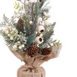 Julepynt Multifarvet Natur Plastik Ananas 50 cm #17