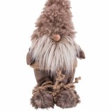 Julepynt Brun Polyesterharpisk Materiale Julemanden 18 x 12 x 41 cm #5