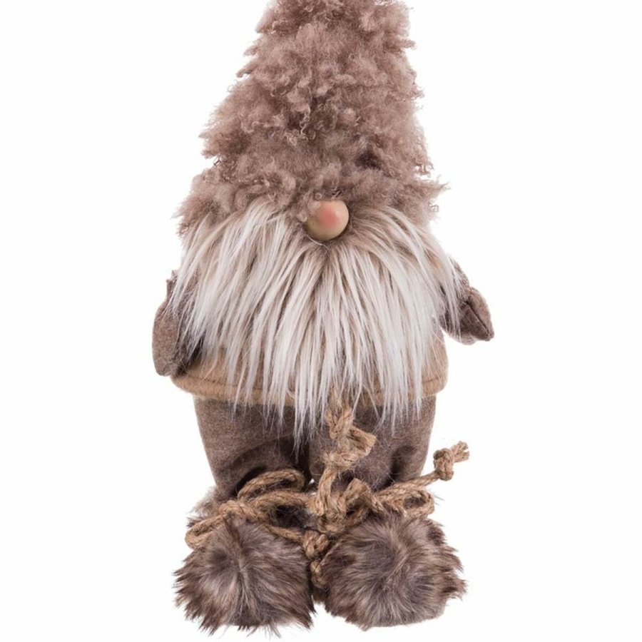 Julepynt Brun Polyesterharpisk Materiale Julemanden 18 x 12 x 41 cm #5