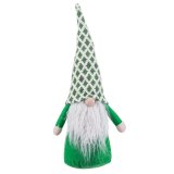 Julepynt Hvid Grn Sand Materiale Julemanden 48 cm #1