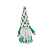 Julepynt Hvid Grn Sand Materiale Julemanden 21 cm #1