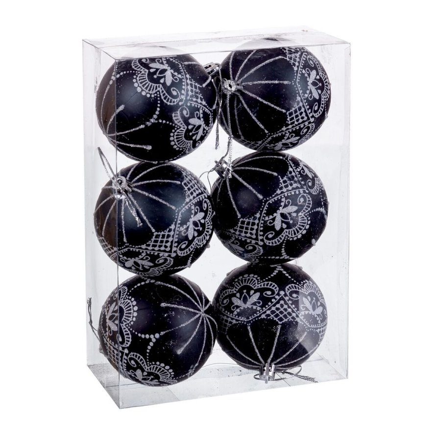 Julekugler Plastik  8 cm 24 X 8 X 16 CM (6 enheder) #1
