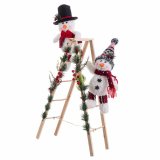 Julepynt Multifarvet Tr Materiale Sne dukke 30 x 15 x 76 cm #1