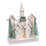 Julepynt Hvid Grn Tr Plastik By 30 x 10 x 43 cm #1