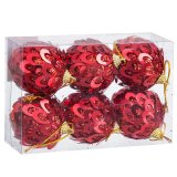 Julekugler Rd Plastik Polyfoam 6 x 6 x 6 cm (6 enheder) #5