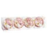 Julekugler Hvid Pink Polyfoam Materiale 8 x 8 x 8 cm (4 enheder) #5
