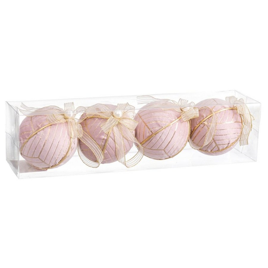 Julekugler Pink Polyfoam Materiale 8 x 8 x 8 cm (4 enheder) #5